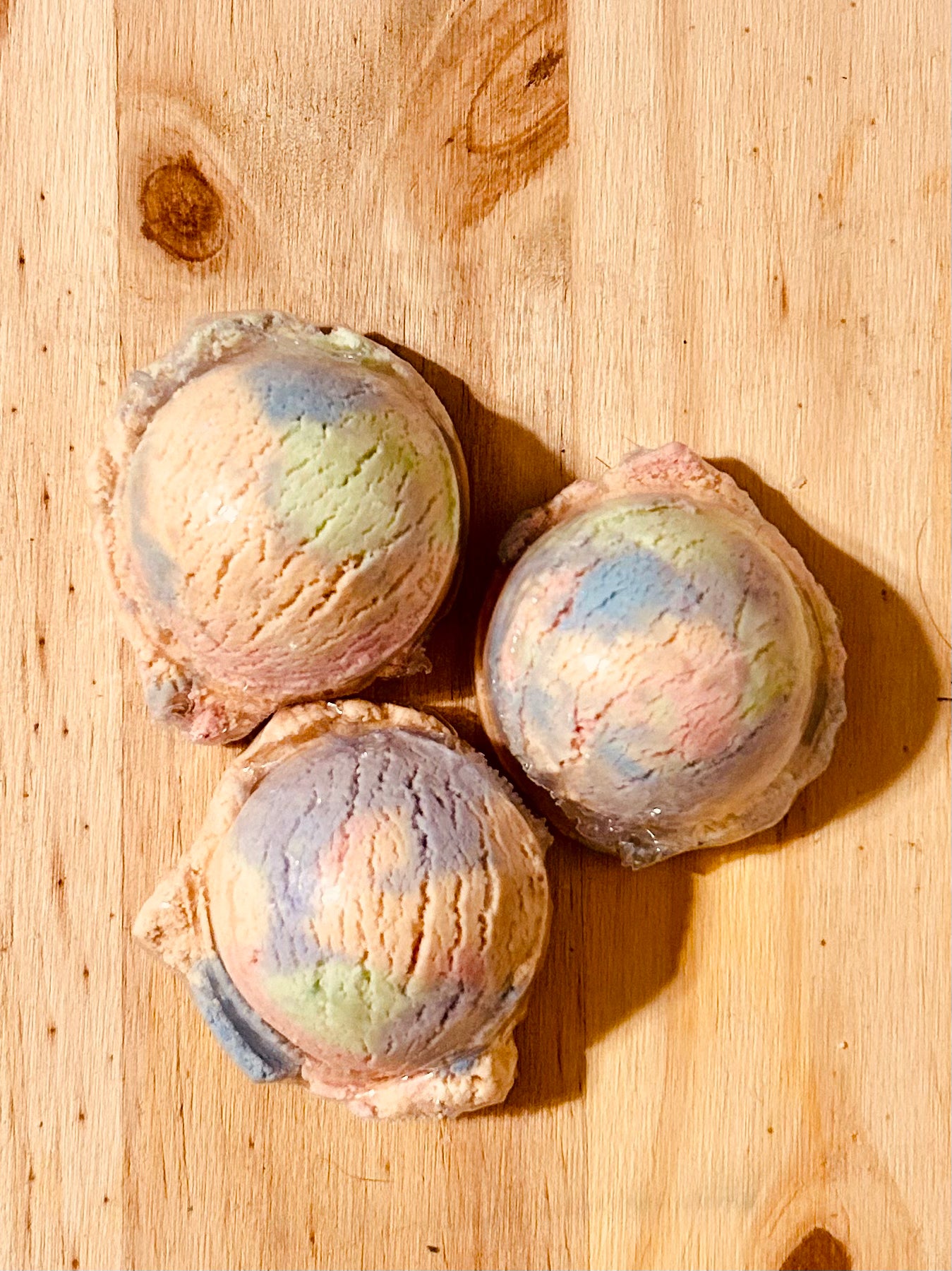 Rainbow Sherbet Bubble Scoops
