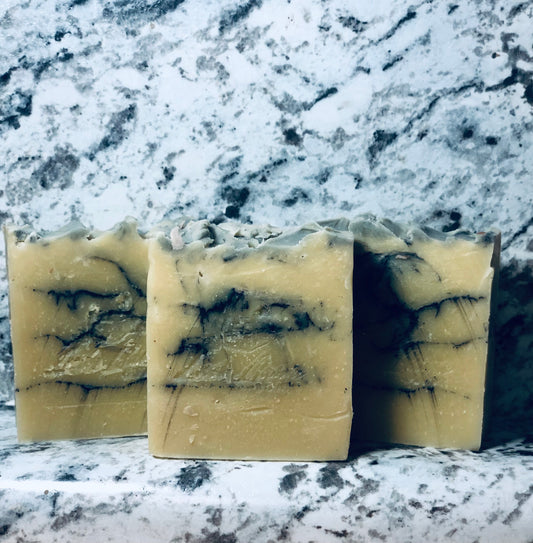 Leather & Activated Charcoal Soap